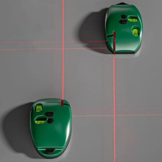 laser niveau vert foret