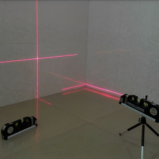Niveau laser avec bulle