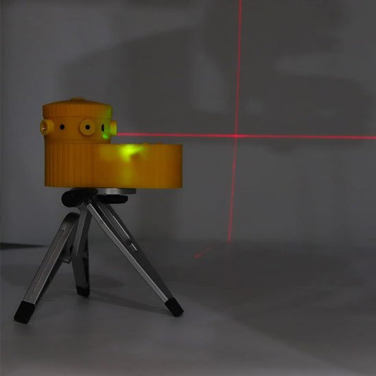 Niveau laser jaune soleil