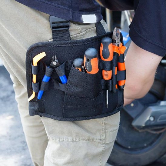 Sac a outils avec beaucoup de rangement