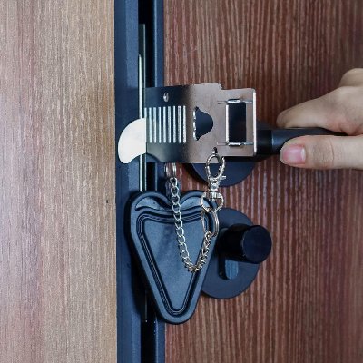Serrure de Porte - SecurityDoorLock™ - Noir - Passion brico